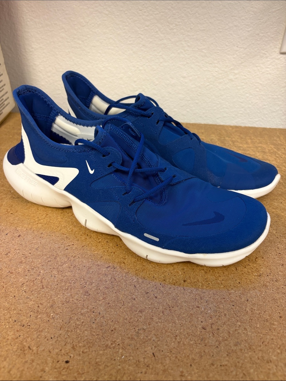 Nike Free RN 5.0 Mens Blue Running Shoes Athletic Sneakers Size 10 AQ1289-401
